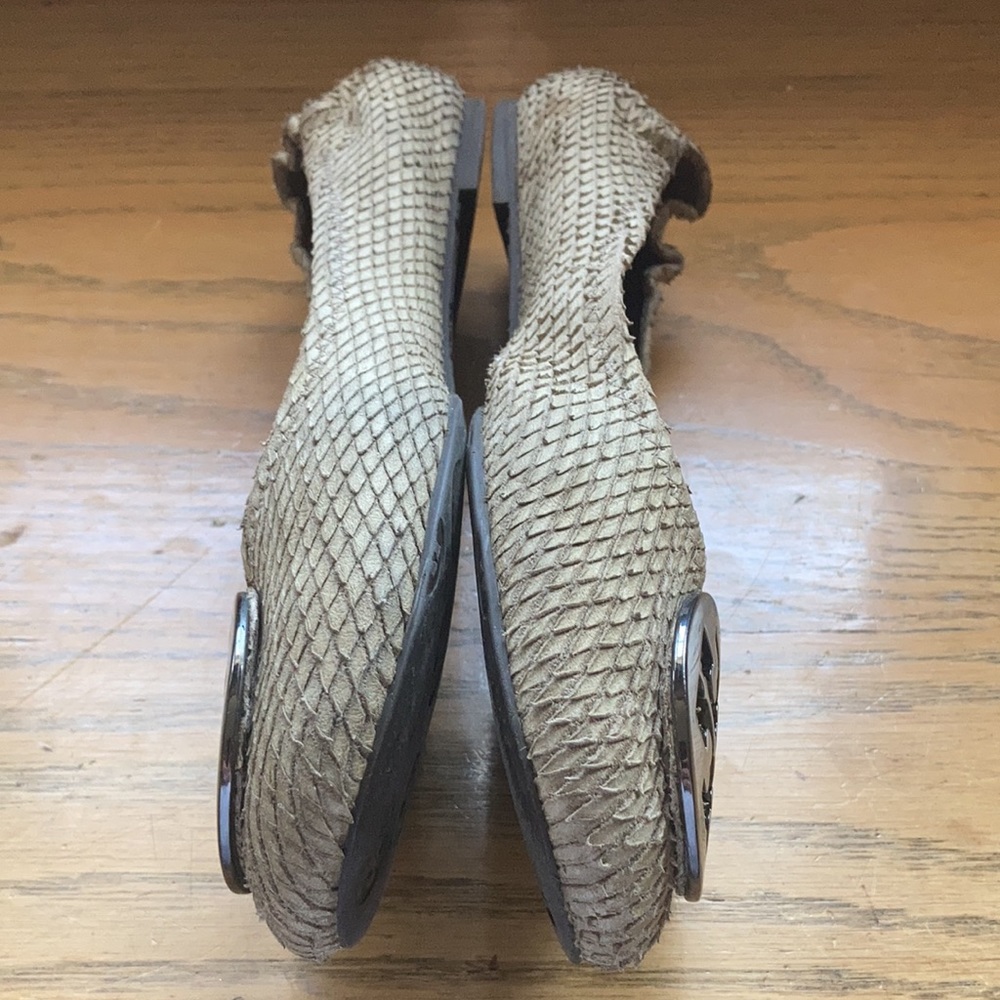 Tory Burch Reva Snakeskin Flats - image 3